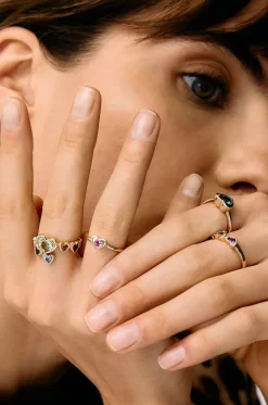 Ring aus Gelbgold und Topas True Love