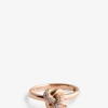 Ring aus Roségold und Diamanten Nod