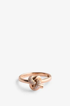 Ring aus Roségold und Diamanten Nod