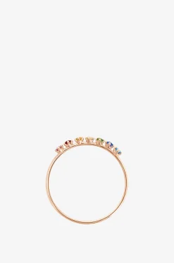 Ring aus Roségold und Edelsteinen Stardust Rainbow