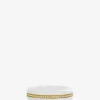 Ring aus weissem Jaspis und Gold mit Diamanten Essential Gem Stacking