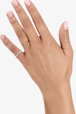 Ring aus Weissgold und Diamant One