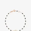 Roségold- und Diamantarmband Étoile de David Noir