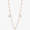 Roségold- und Diamanthalskette Gigi Suprême 3 Diamants Opale - 45 cm