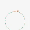 Roségold- und Harz-Armband Classique Gigi Vert d'Eau