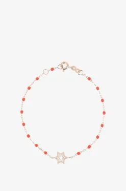 Roségold-Armband mit Diamanten Étoile de David Corail