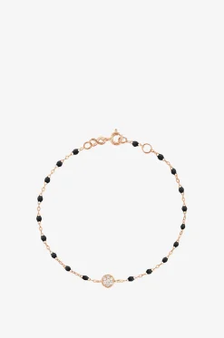 Roségold-Armband mit Diamanten Puce Noir - 17 cm