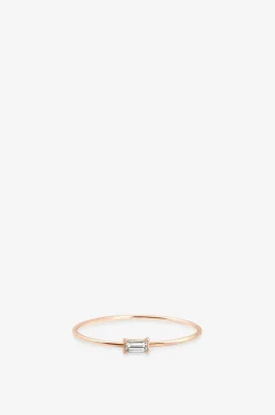 Roségold-Ring mit Diamant