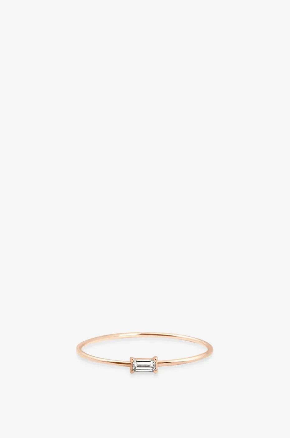 Roségold-Ring mit Diamant