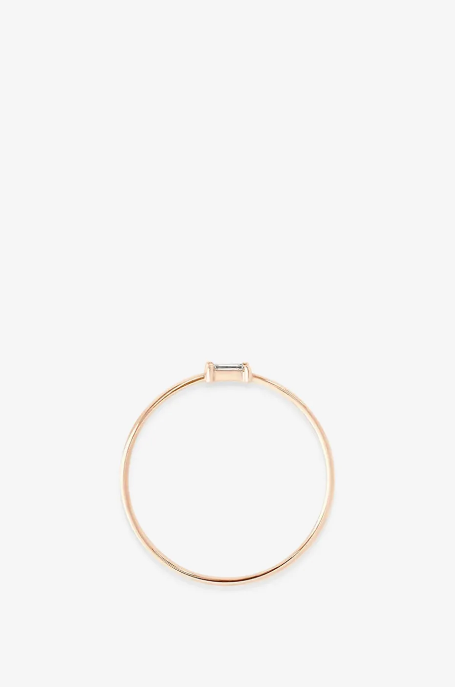 Roségold-Ring mit Diamant