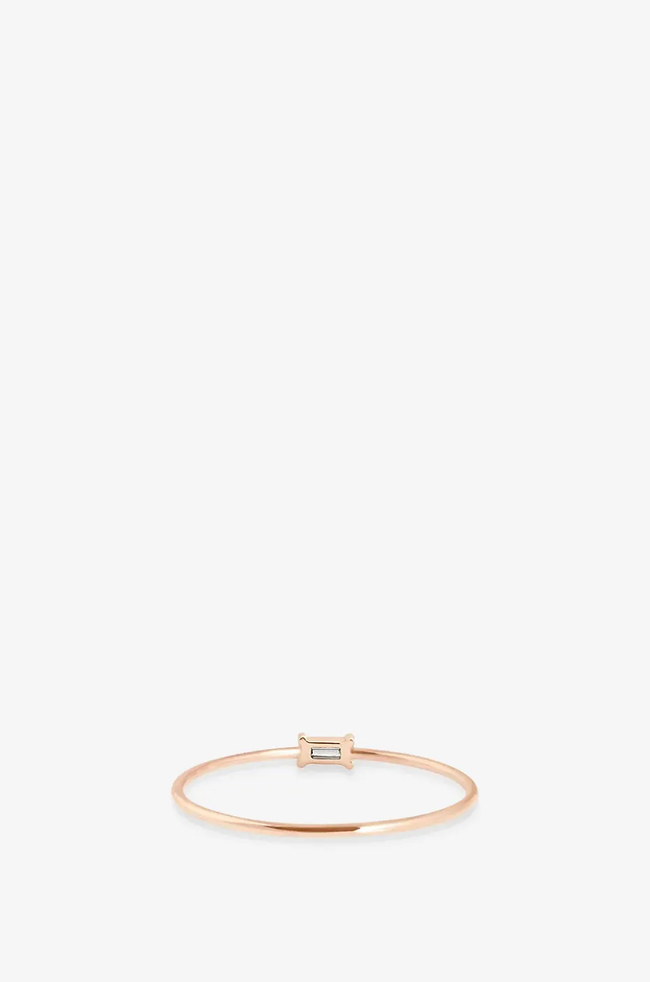 Roségold-Ring mit Diamant
