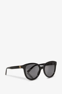 Runde Acetat-Sonnenbrille aus edlem Material