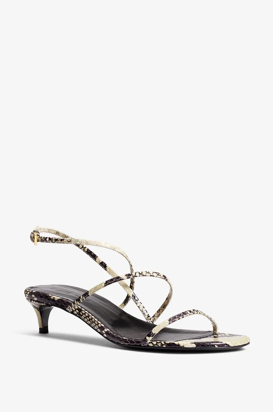 Sandalen aus Leder in Pythonoptik Loop 35
