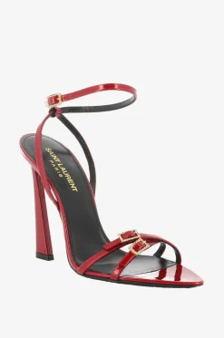 Sandalen aus Metallic-Lackleder Lila 110