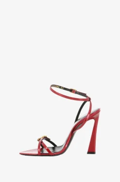 Sandalen aus Metallic-Lackleder Lila 110