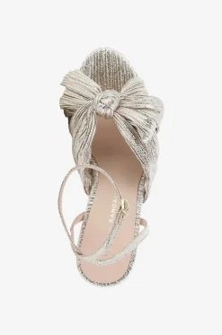 Sandalen aus plissiertem Lurex Camellia 85