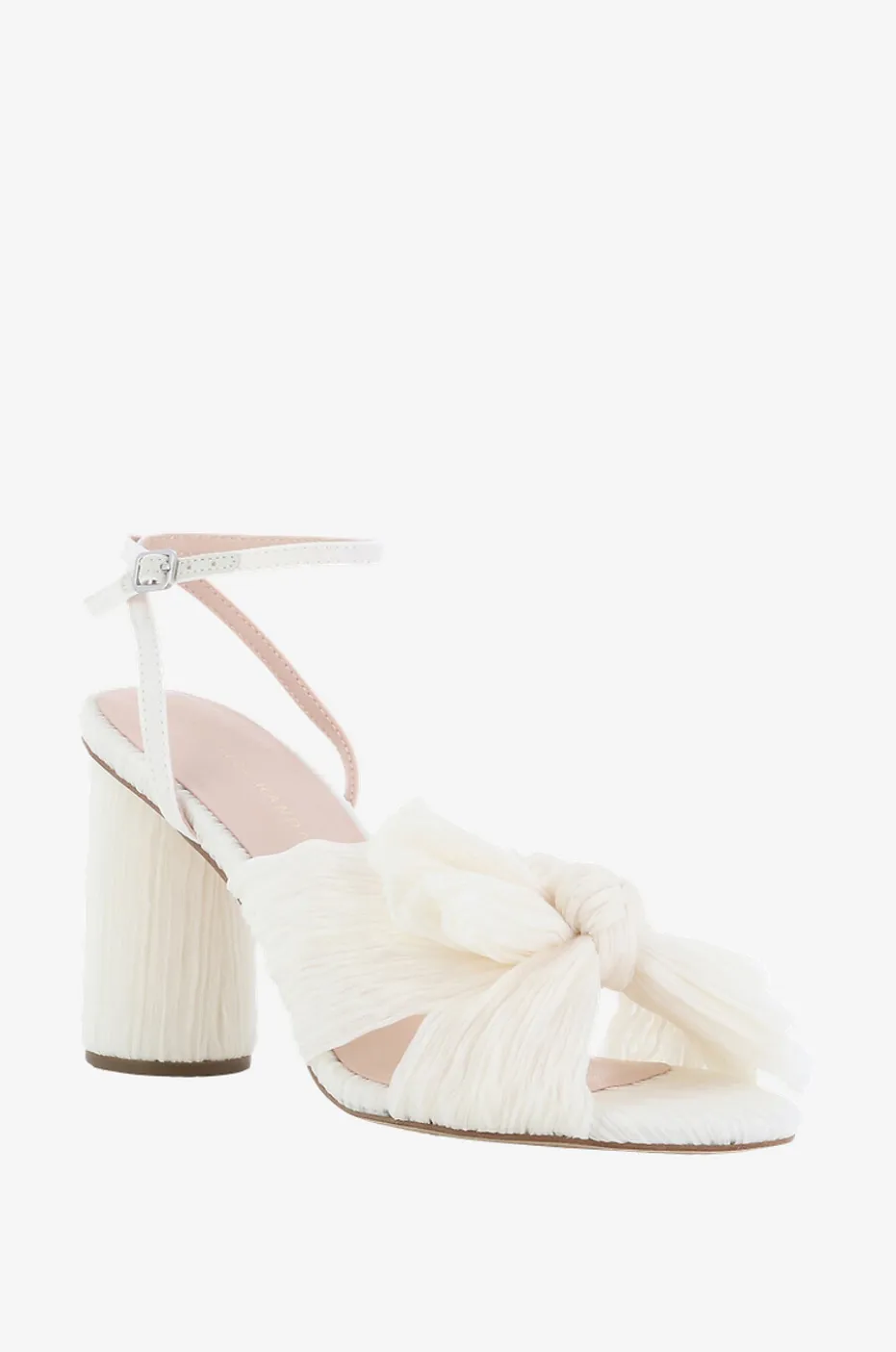 Sandalen aus plissiertem Stoff Camellia 85