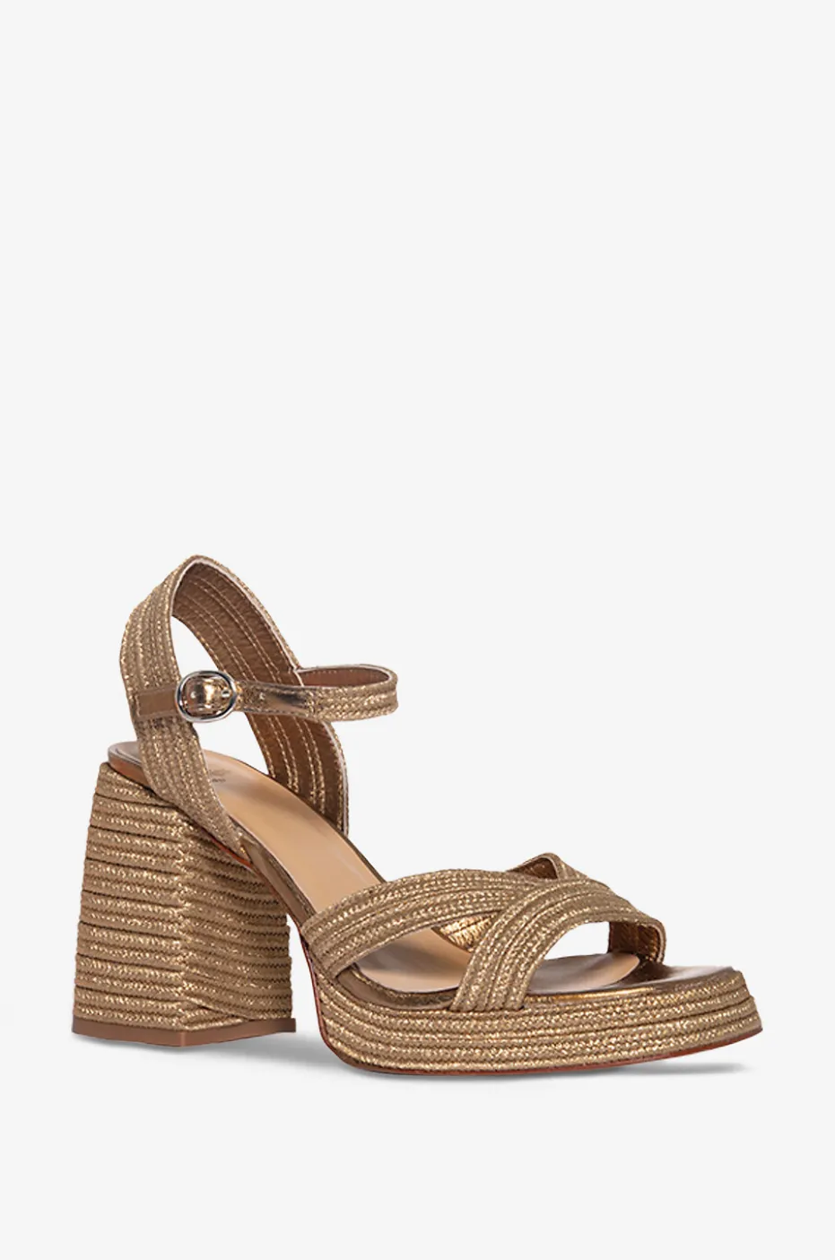 Sandalen aus Raffiabast Valle