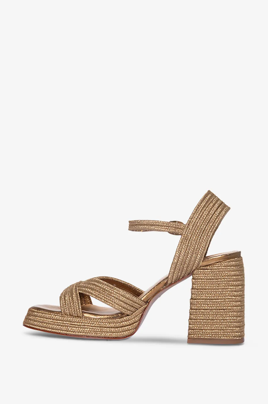 Sandalen aus Raffiabast Valle