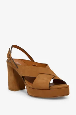 Sandalen mit Blockabsatz aus Wildleder Cliff