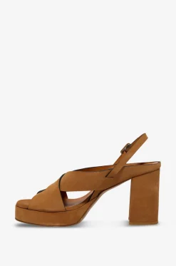 Sandalen mit Blockabsatz aus Wildleder Cliff