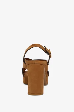 Sandalen mit Blockabsatz aus Wildleder Cliff