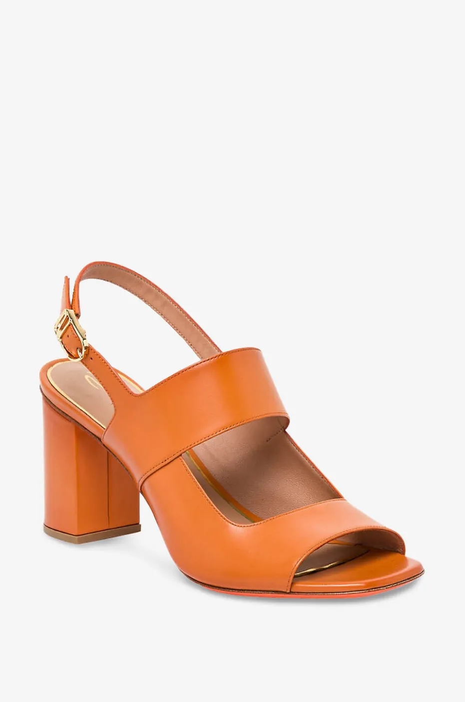 Sandalen mit Blockabsatz aus Leder Ora