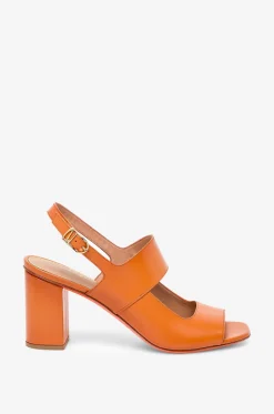 Sandalen mit Blockabsatz aus Leder Ora