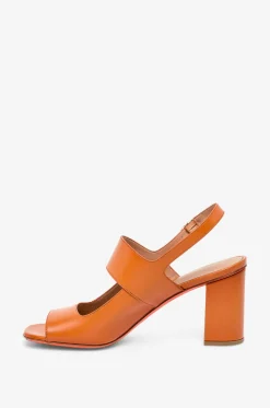 Sandalen mit Blockabsatz aus Leder Ora