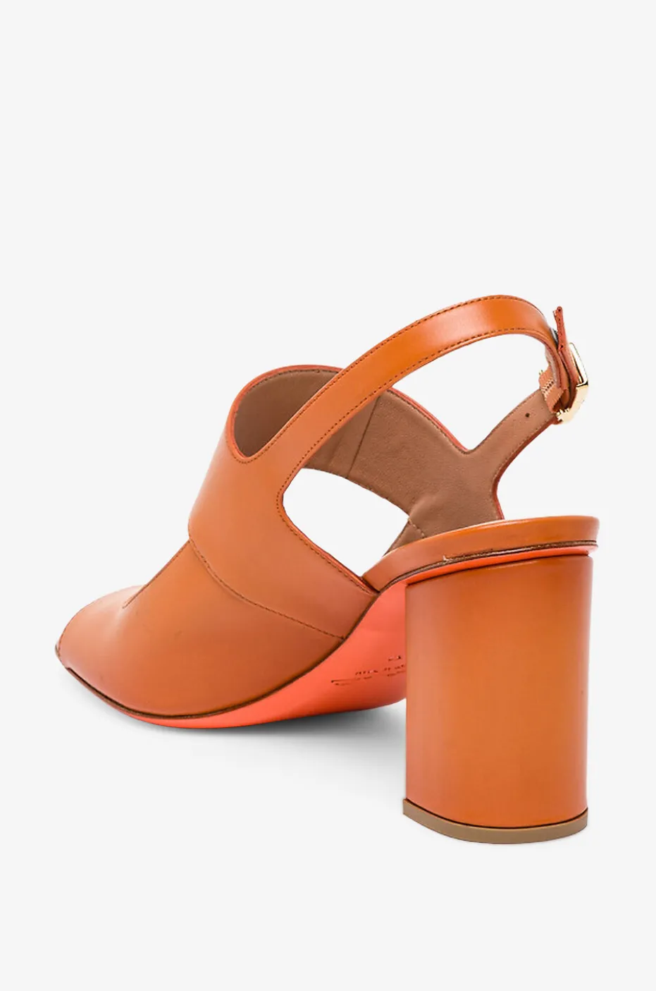 Sandalen mit Blockabsatz aus Leder Ora