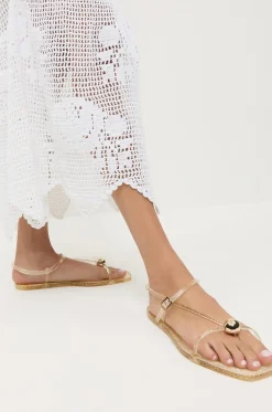 Sandalen mit Pailletten Dana
