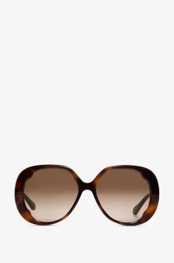 Schmetterlings-Sonnenbrille in Schildpattoptik
