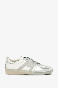 Schnür-Sneakers aus Metallic-Leder DBS Olymp