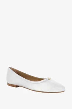 Silberne Nappaleder-Ballerinas Marcie