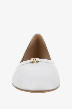 Silberne Nappaleder-Ballerinas Marcie