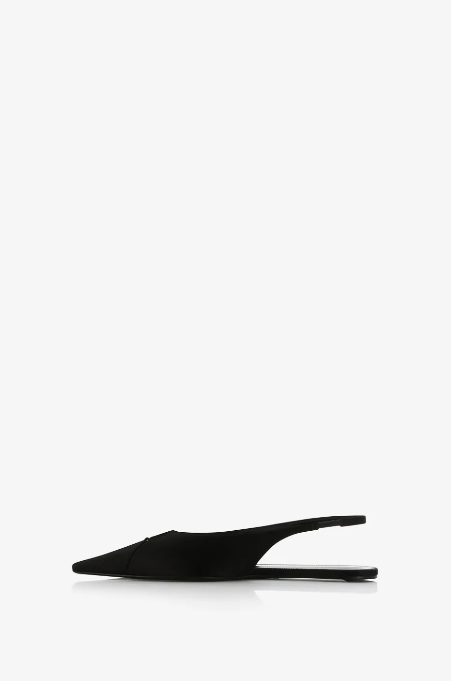 Slingback-Ballerinas aus Satin Babylone
