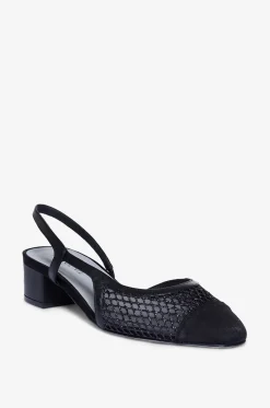 Slingback-Pumps aus Netzstoff Ninfa 40