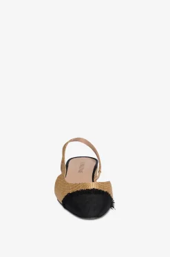 Slingpumps aus Segeltuch mit Fransen Acanto Farro