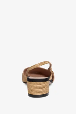Slingpumps aus Segeltuch mit Fransen Acanto Farro