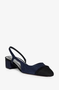 Slingpumps aus Segeltuch mit Fransen Acanto Farro