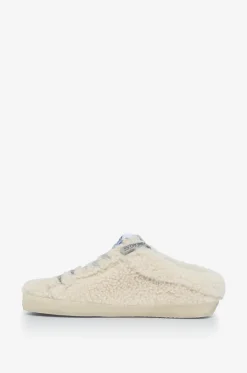 Sneaker-Clogs aus Shearling mit Glitterstern Super-Star Sabot