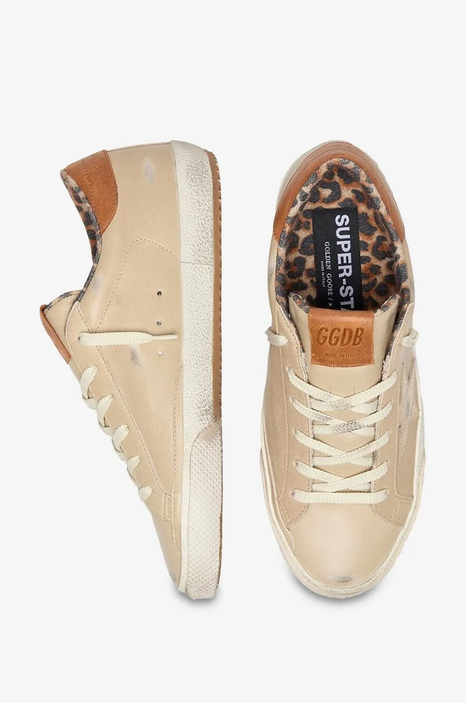Sneakers aus gealtertem Leder Super-Star