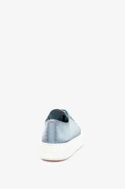 Sneakers mit Schnürung aus Wildleder Clean-Row