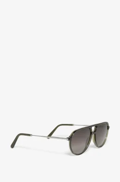 Sonnenbrille aus Acetat The Charlie Khaki Palladium