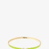 Steifer Messingarmreif Lily Green Flash - 3 mm