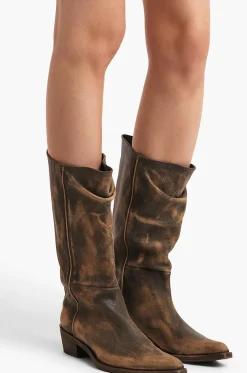 Stiefel aus Leder in Vintage-Optik Clive 25