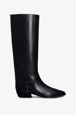 Stiefel mit kubanischem Absatz aus Glattleder Dominique 25