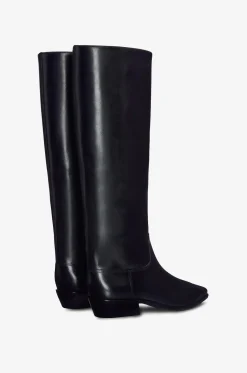Stiefel mit kubanischem Absatz aus Glattleder Dominique 25