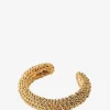 Texturierter goldener Armreif Royal