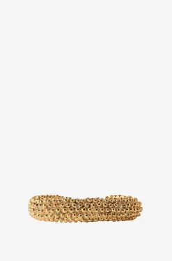 Texturierter goldener Armreif Royal